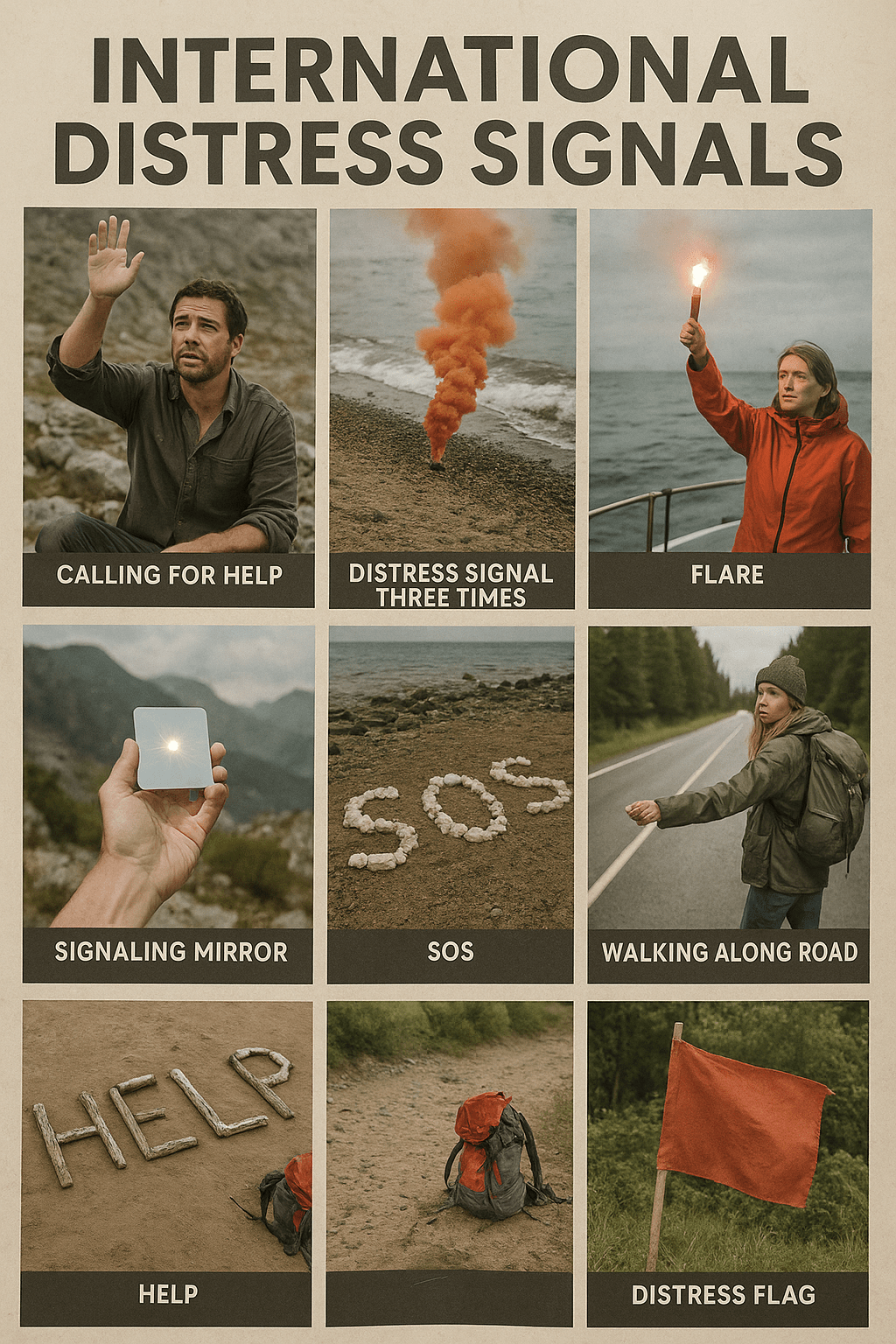 How to signal for help during a survival situation
