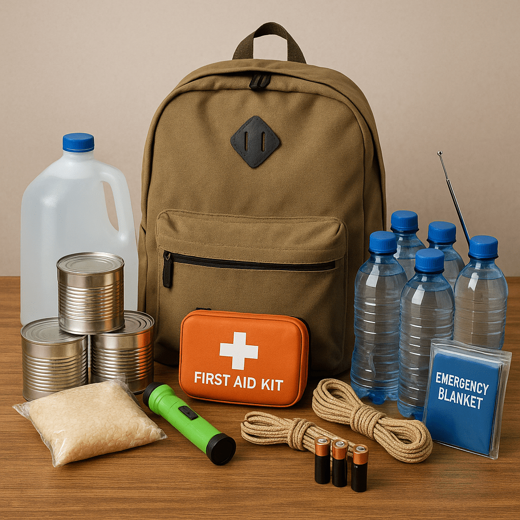 Backpack with affordable prepping supplies
